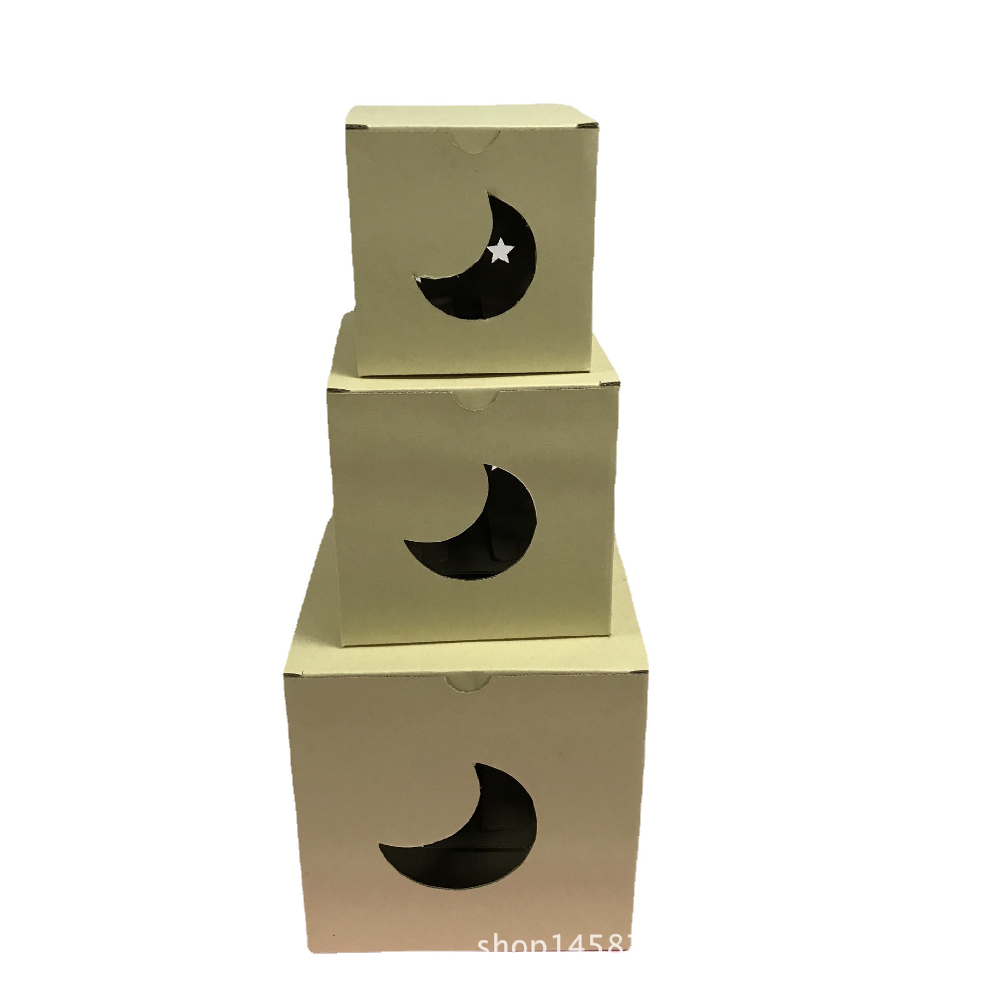 供应牛皮纸卡通盒 卡通牛皮纸开窗盒 可印LOGO牛皮纸开窗盒
