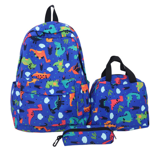 Unique versatile multi-item set backpack 2024 new pattern graffiti painted middle school student lightweight large capacity double shoulder bag
