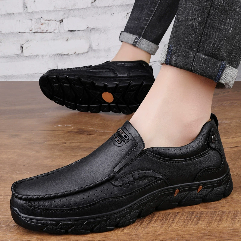 Footwear, men's sports shoes for leather shoes for leisure, cowhide