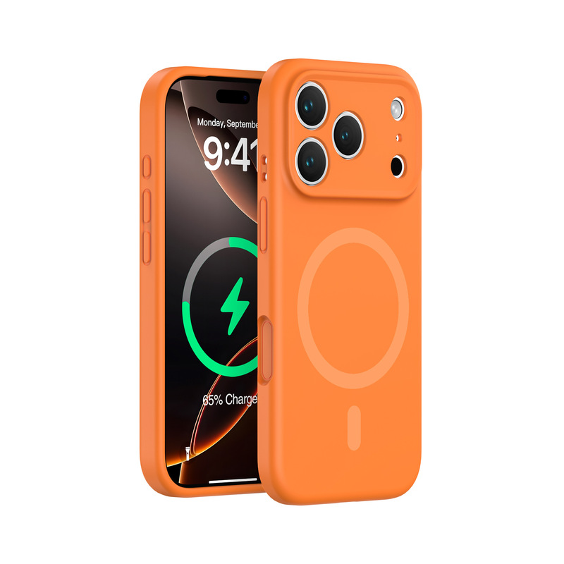 适用iPhone17pro液态硅胶磁吸手机壳16强磁magsafe全包镜头保护套|undefined