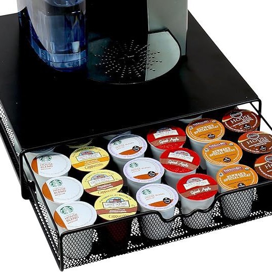 Venta caliente transfronteriza caja de cápsulas de café caliente encimera cajón soporte de café soporte de cápsulas de café de hierro