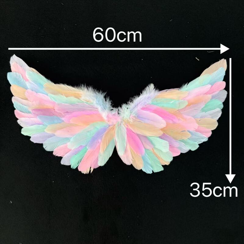 Children's and Adult Angel Feather Wings Cosplay Props Cross-Border Halloween Party Supplies Modeling Catwalk