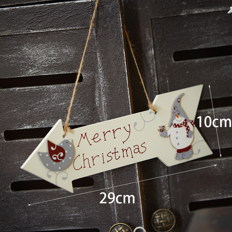 Buscando madera 18cm 21cm carta de Navidad decoración de Navidad Feliz Navidad color plateado placa