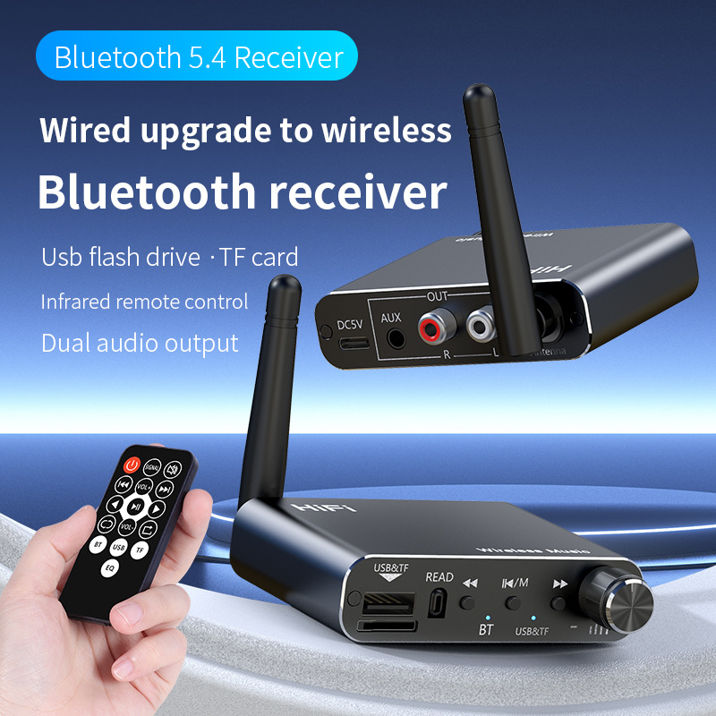 New 5.4 Bluetooth Audio Receiver Usb Player Car Bluetooth Receiver Tf...