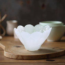 晶鑫餐具水晶玻璃家用轻奢果盘商用ktv专用高级感高脚水果盘客厅