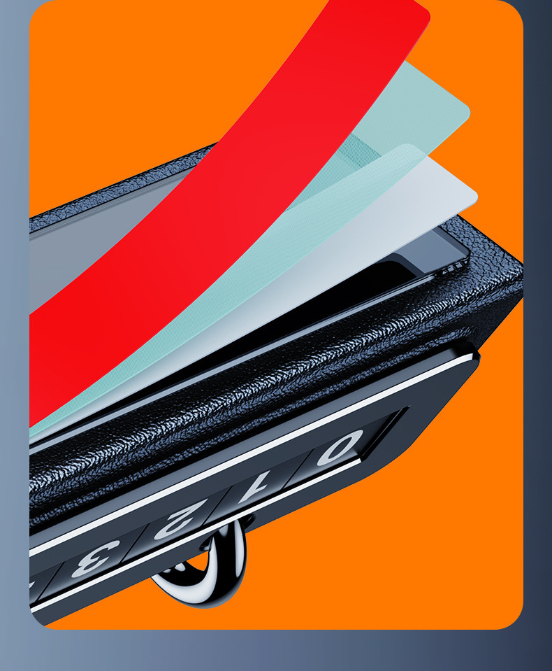 Cross-Border New Temporary Parking Sign Creative Calendar Moving License Plate Desk Calendar Car Ornaments High-End Alloy Number Plate
