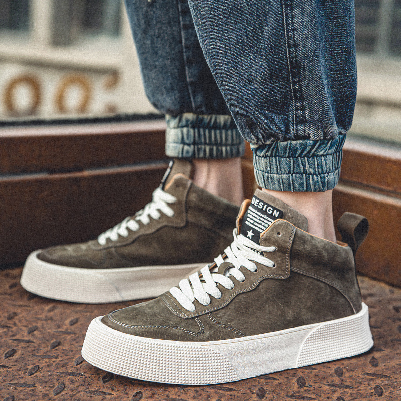 Pánske vychádzkové topánky Pracovná obuv Tenisky Gumová podrážka Protišmykové tenisky_voghion.com