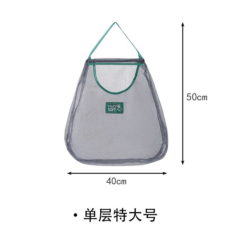 キッチン野菜収納ネットバッグ家庭用多目的クリエイティブ果物壁掛け袋吊り下げ式玉ねぎニンニク収納袋|undefined