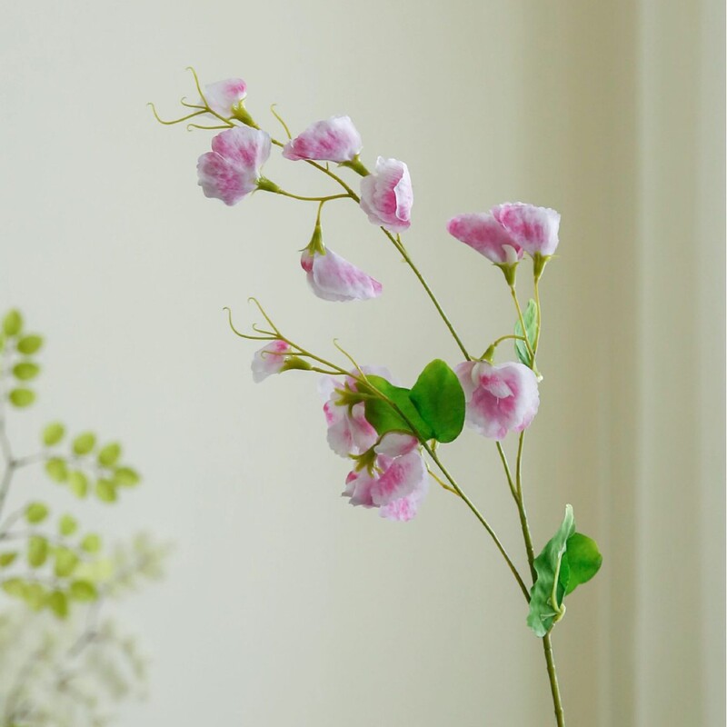 Moisturizing Pea Flowers with a Soft Touch, Pink Gentle Floral Materials for Home Decoration, Photography Props, Soft Decor, and Wedding Arrangements