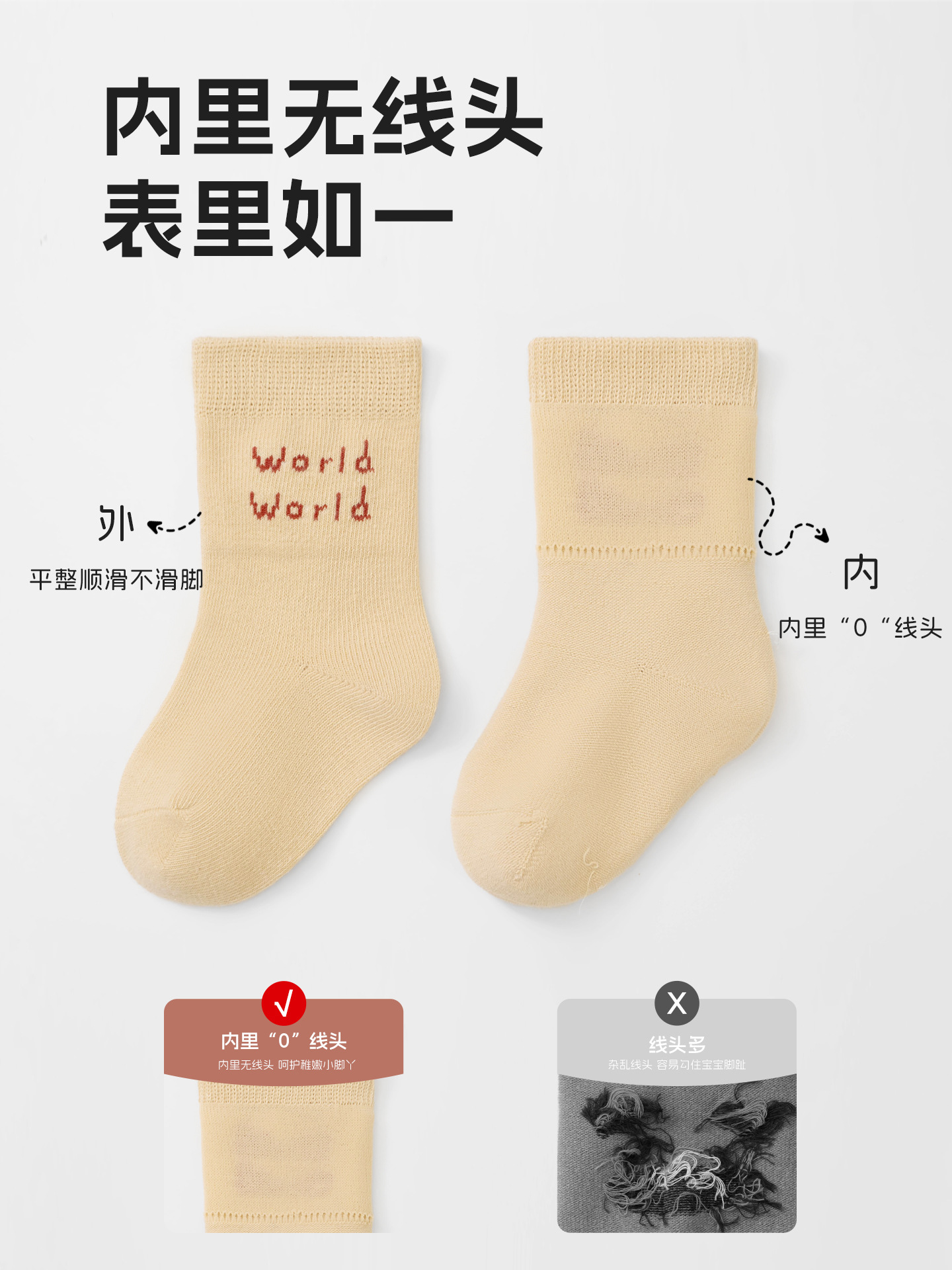 Calcetines para bebé, novedades de primavera, calcetines infantiles de algodón clase A sin costuras con dibujos animados, calcetines transpirables de media caña para niños.