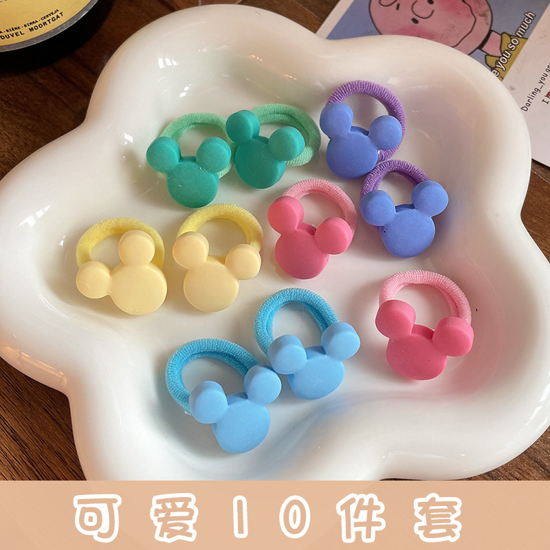 Banda de pelo del bebé accesorios para el cabello de los niños mini linda chica de dibujos animados no duele el pelo cuerda de pelo corbata de bebé Choo pequeña banda de goma
