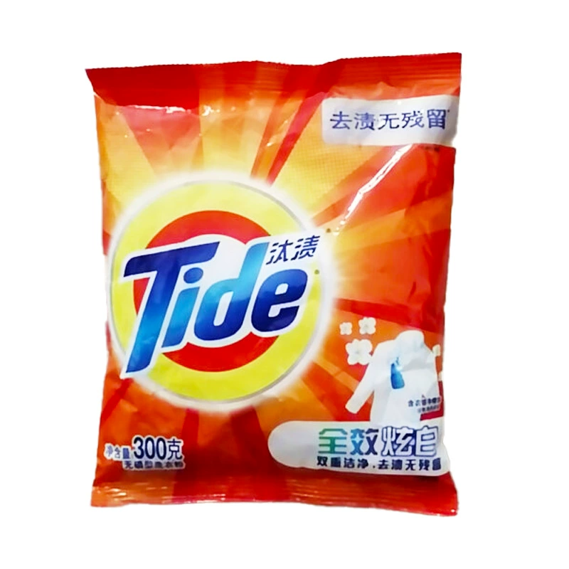 Tide Полноэффективный белый 300g стиральный порошок двойной чистый дезактивация и дезактивация