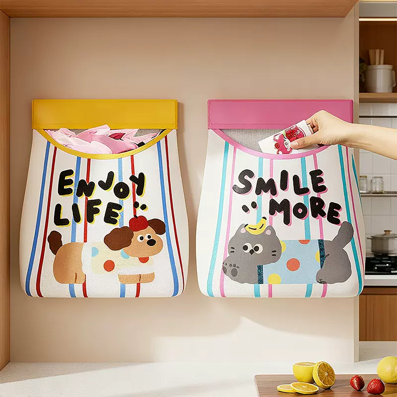 垃圾袋收纳神器壁挂式厨房大容量装方便袋购物袋袋子放塑料袋网兜