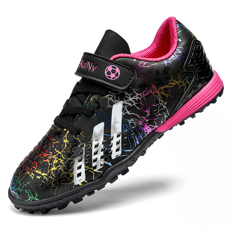 Zapatos de fútbol para niños Iron series adolescentes y niños pequeños Velcro TF uñas rotas Escuela Primaria niños y niñas zapatillas de entrenamiento de competencia