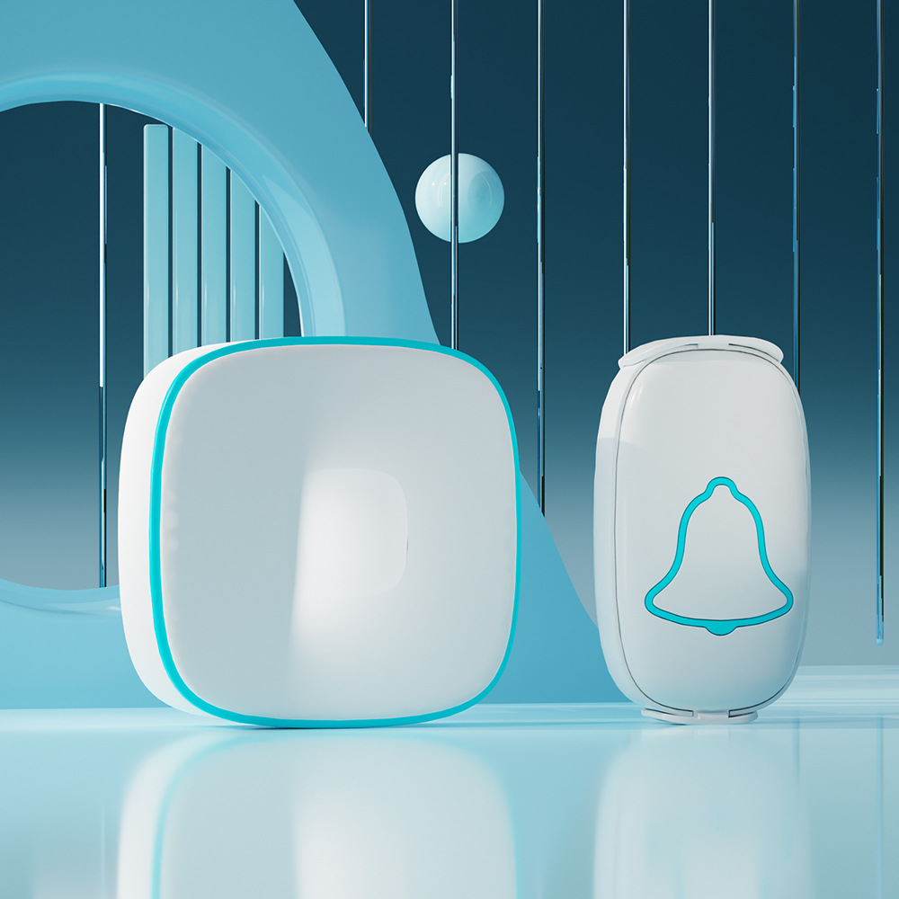 博颖A808无线家用门铃交流数码一拖一呼叫器按键可设不同铃声门铃