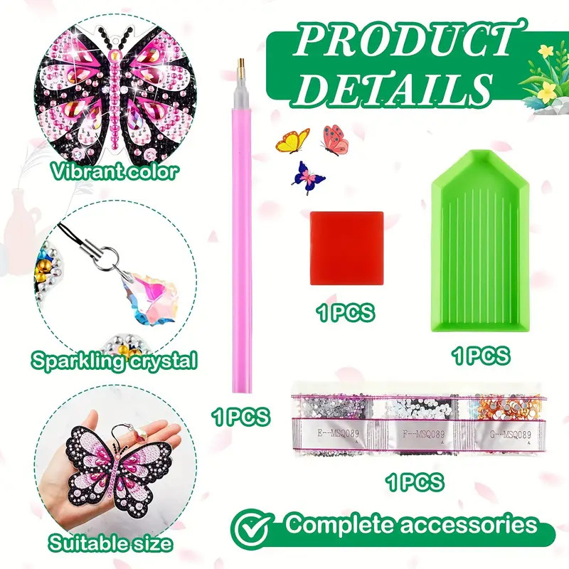 Nuevo Amazon temu explosión DIY dibujo de diamante mariposa marcadores bienvenidos líderes jefe consulta