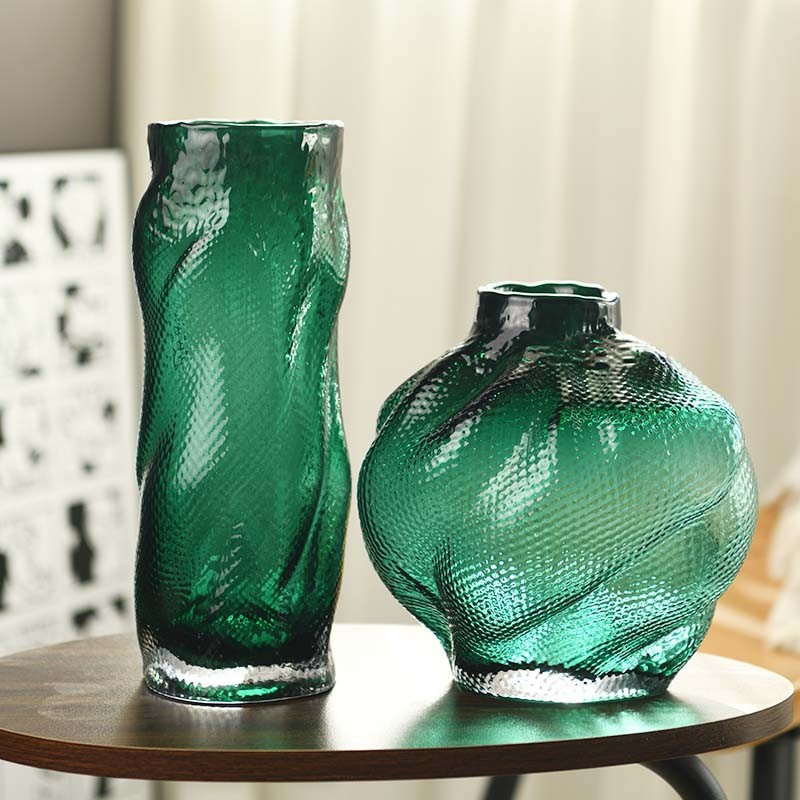 Creativo nuevo dragón escamas de vidrio granular vasos de vidrio mesa de comedor casera color irregular ornamentos ornamentos