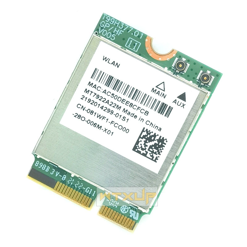 MT7922 WIFI6E 2.4G/5G/6G triple-dual band M2 встроенная беспроводная сетевая карта Linux Openwrt