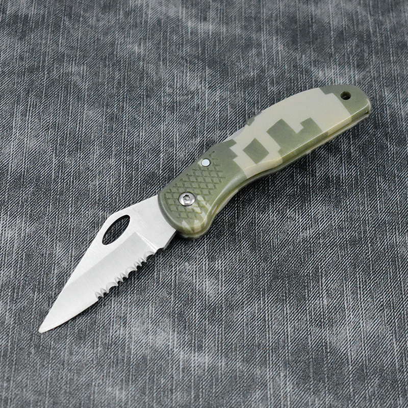 折叠刀户外防身小刀多功能瑞士军刀锋利塑料便携野营求生小折刀