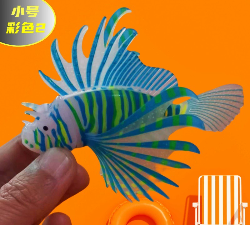 Аквариум, силиконовые реалистичные мини‑фигурки, лев