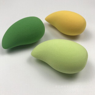 Wholesale fruit-shaped beauty egg mango powder puff wet and dry dual-use beauty egg becomes bigger when exposed to water makeup egg makeup tools