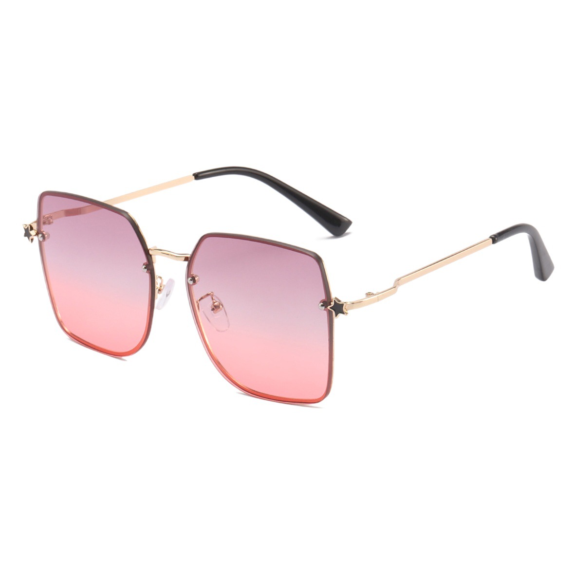 2022 nuevo europeo y americano de moda elegante marco gafas de sol de moda de las mujeres de moda transfronteriza pierna metal calle tiro gafas de sol hombres 30015