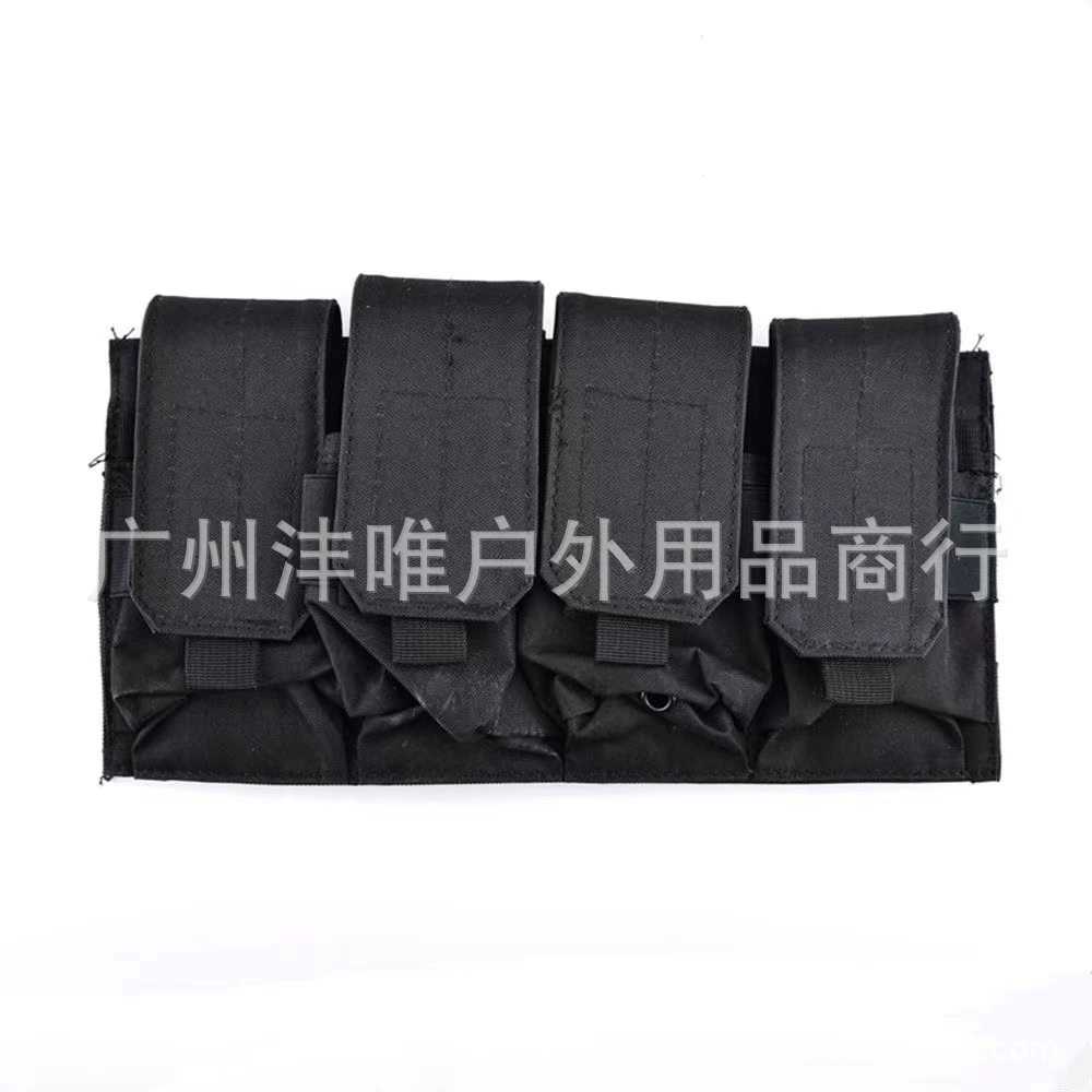 Наружная тактическая сумка с зажимом, четырехместная сумка с зажимом, тактический жилет, сумка для аксессуаров MOLLE, Сумка с Двойным Зажимом
