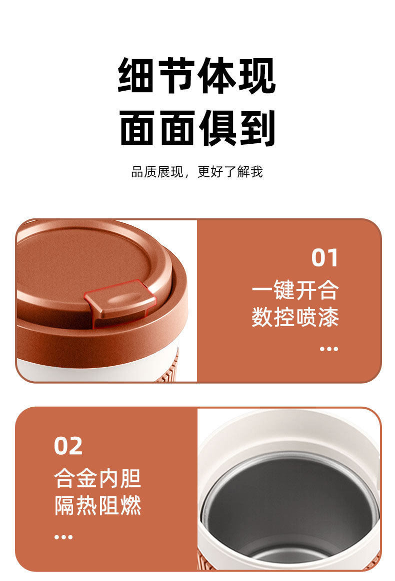 Universal car ashtray, creative coffee cup, light luxury design, with light, automatic smoke extinguishing, high-end, elegant, and anti-ash flying