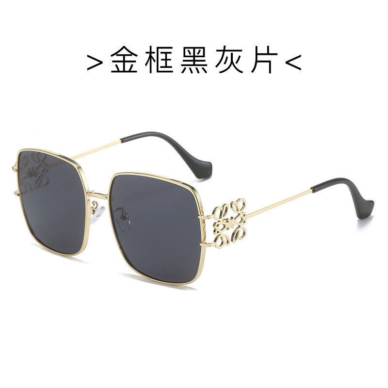 新型の個性的なファッションサングラスのクロスボーダーの枠の金属の部品の復古のサングラスネットの赤い風の欧米のメガネ|undefined