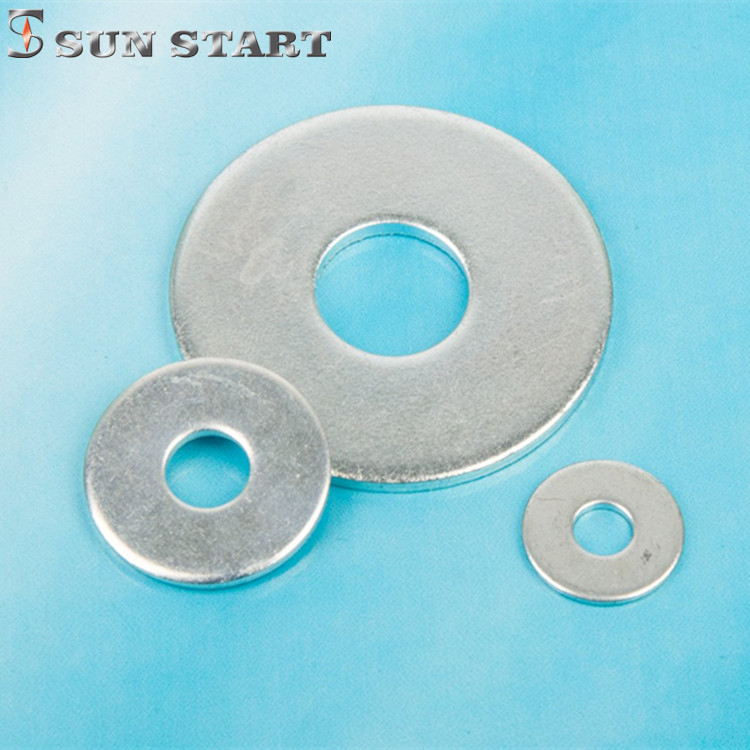 重型碳钢平垫碳钢平垫圈平垫片镀蓝白锌DIN9021M4-M20