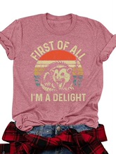 O 35112 Letter Print Round Neck T-Shirt ��ĸӡ��T�� �羳����