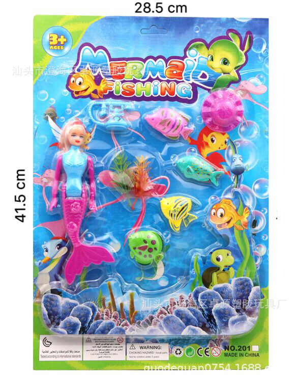 29CM flash sirena niña juguete muñeca joyería combinación jugar a la casa juguete