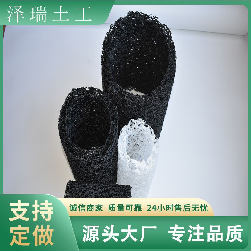 塑料盲管花园草坪地下排水暗管路面积水过滤渗水管圆矩形塑料盲沟