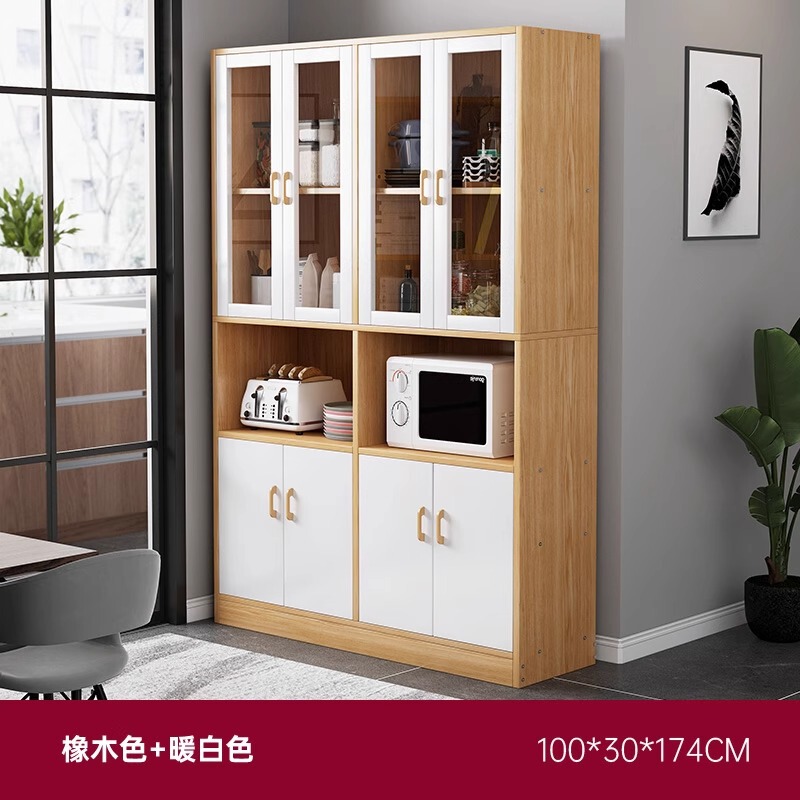 サイドボード壁一体型リビングルーム収納キャビネットホームキャビネット収納キャビネット食器棚キッチンキャビネット田舎のキッチンキャビネット|undefined