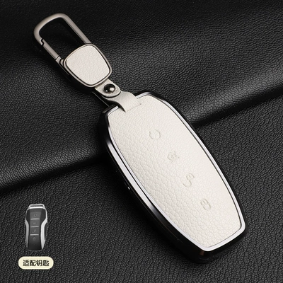 Car key bag: Yuan Tang E2Dmi Buckle Dolphin - 1-off-white-b-style-square-buckle-french-mountain-goatskin