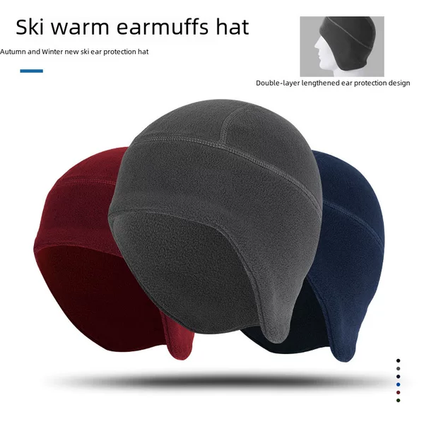 Ruidong Cycling Outdoor Warm Hat Polar Fleece Ear Hat Windproof and Coldproof Baotou Lined Hat Bicycle Hat