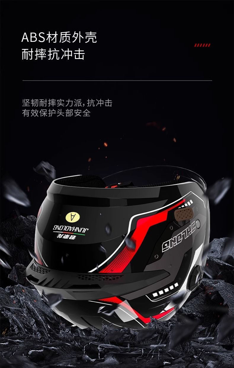 3C Certified Motorcycle, Motorbike, and Electric Vehicle Helmets, Unisex, Suitable for All Seasons, Windproof and Sun Protection Safety Helmets, Full-Face Helmets