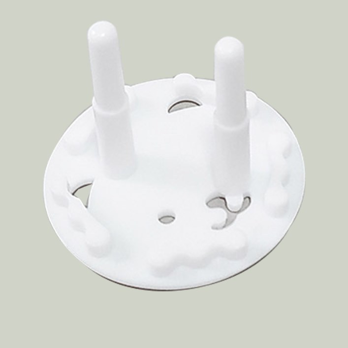 Nuevo estándar europeo engrosado cabeza redonda para niños cubierta protectora del zócalo de la energía del bebé anti-choque eléctrico cubierta del zócalo de seguridad