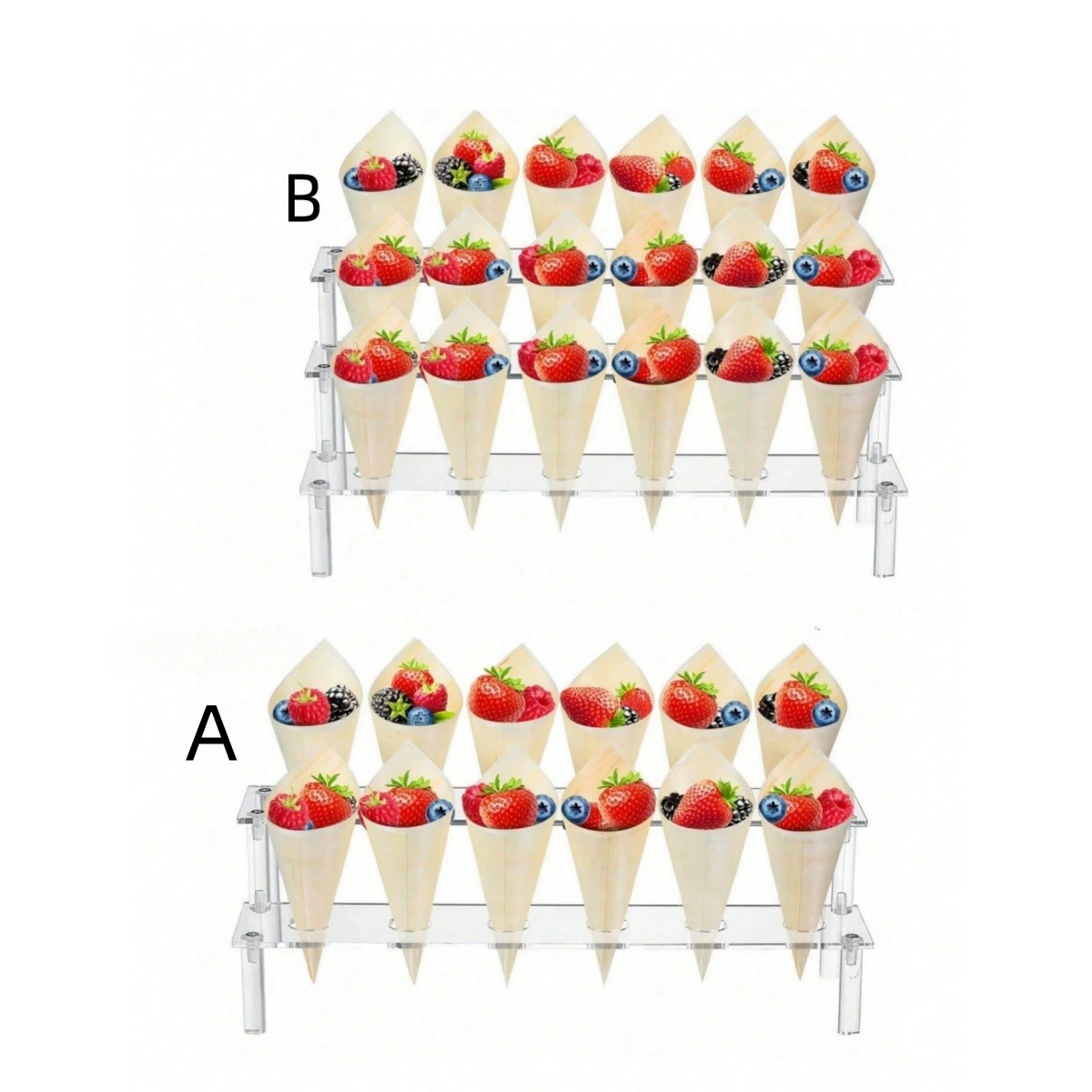 Акриловая подставка для мороженого, свадебное мероприятие, хрустящий конус, десерт, ведро для мороженого, украшение стола