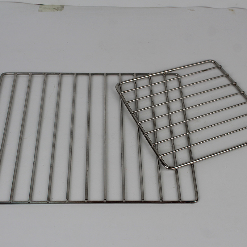 Malla redonda para barbacoa para asar carne y pescado, parrilla de malla de acero inoxidable para barbacoa al aire libre, parrilla redonda para estufa