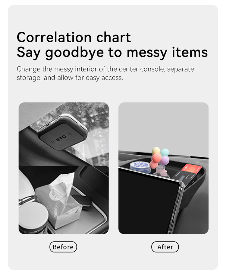 Suitable for 24 Byd Shark Pickup Central Control Screen Storage Box Shark Car Storage Car Supplies Modification