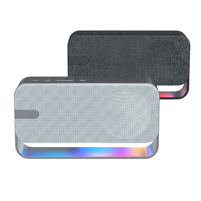クロスボーダー新しいスクエアファブリック Bluetooth スピーカーホーム RGB ポータブルカードスピーカーサブウーファー Bluetooth スピーカー|undefined