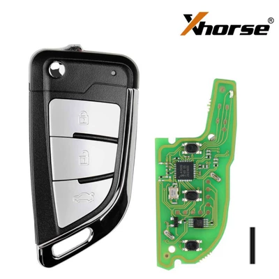 Xhorse XSKFF1EN Remote Control 3-Button Car Key Overseas Version (Car Keys) - xskff1en