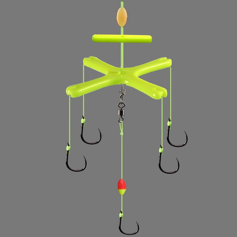 Explosive hook flap hook Sea Pole square cake hook pole hook silver carp and bighead carp hook water monster