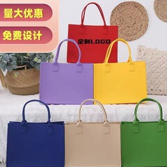 メーカー現物卸売りフェルト手提げ袋フェルト布袋カスタムフェルトバッグショッピングギフトバッグはロゴを印刷できる