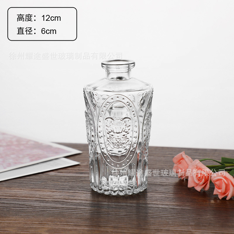 クロスボーダー卸売小さな花瓶装飾品、インスタイルホームデスクトップリビングルームフラワーアレンジメント、高級ガラス花瓶|undefined