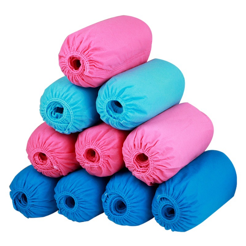 Disposable Non-woven Shoe Cover Household Indoor Adult Non-slip Wear-resistant Thickened Student Workshop Room Foot Cover Wholesale