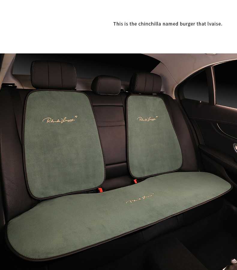 Suede Four Seasons car cushion four seasons constant temperature winter thermal single piece single seat three-piece ins style seat cushion