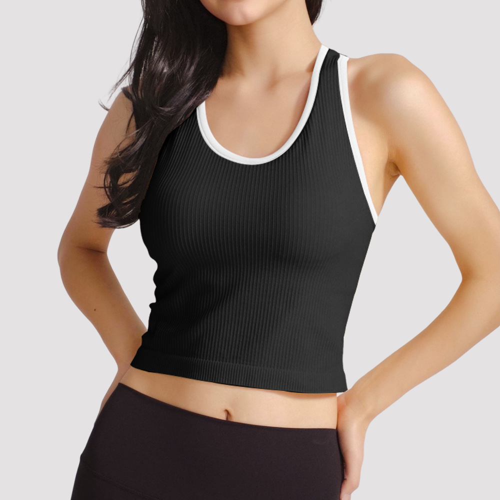 Lulu mismo estilo yoga ebb chaleco desnudo ajustado con almohadilla para el pecho sujetador de fitness en forma de carrera hermosa espalda ropa interior deportiva mujer