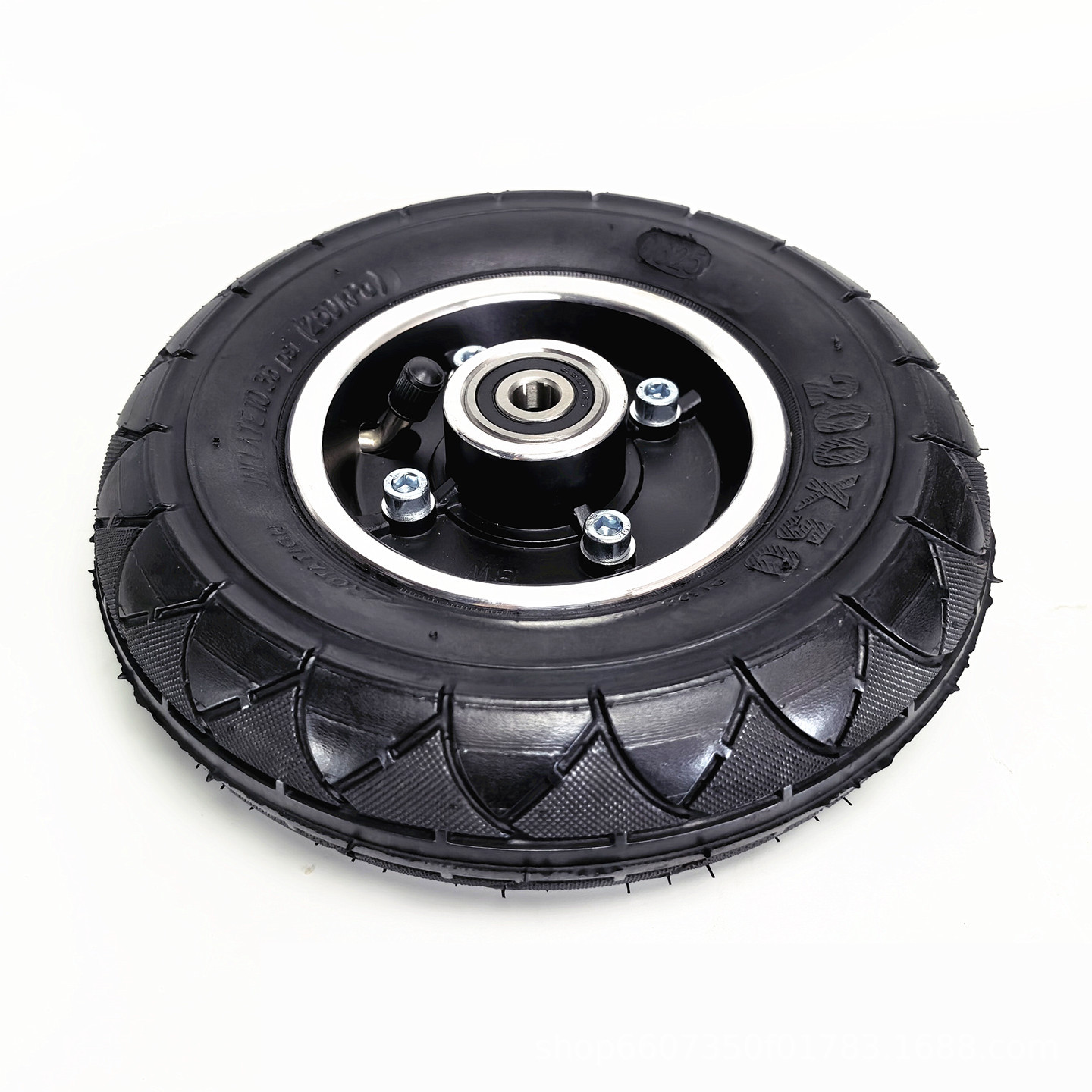 8inch Haogebeizhenhubang electric wheelchair front small wheel assembly 200x50 inflatable inner and outer tire complete wheel